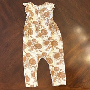 Kate Quinn Sunflower Flutter Sleeve Jumpsuit 18-24 months